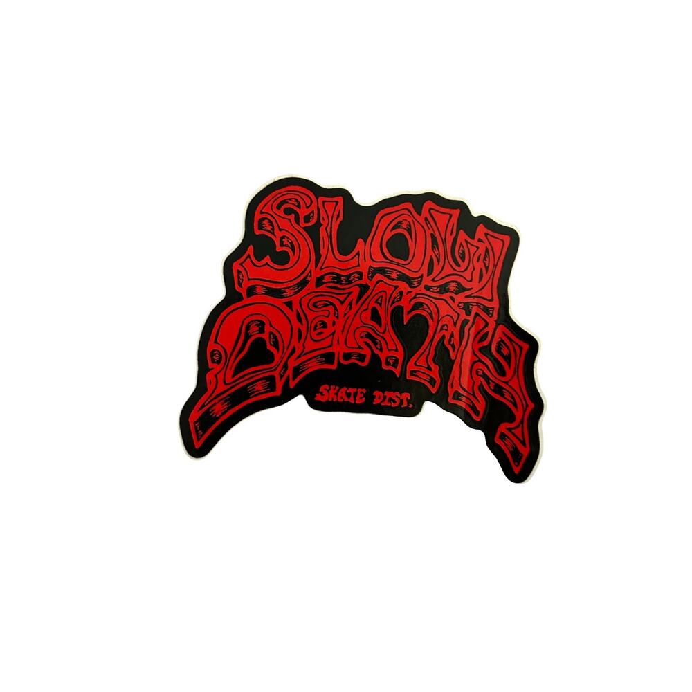 Slow Death Skateboard Distribution Logo Sticker Skateboard Brand Accessory